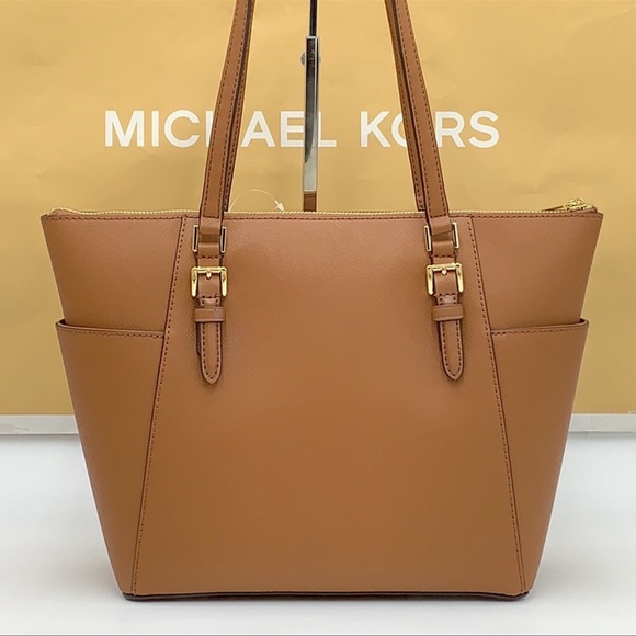 MICHAEL KORS Charlotte Large Leather Top-Zip Tote - Picture 2 of 16